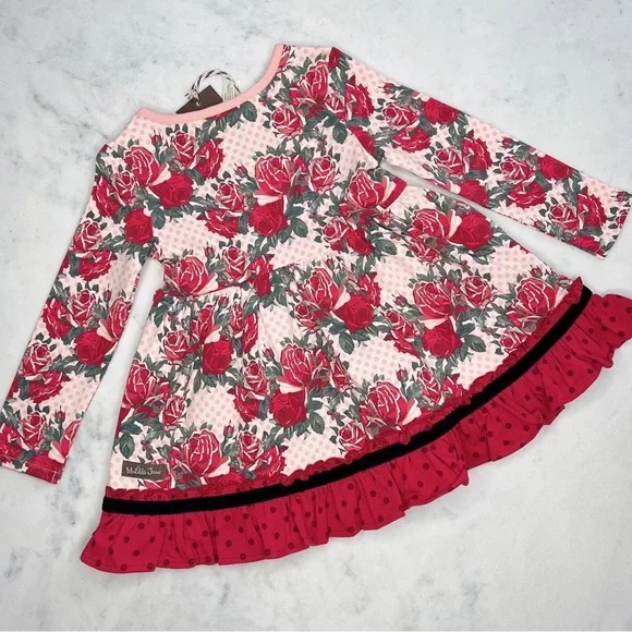 NWT Matilda Jane Kensley Girls Floral Print Dress ~ - Picture 8 of 9